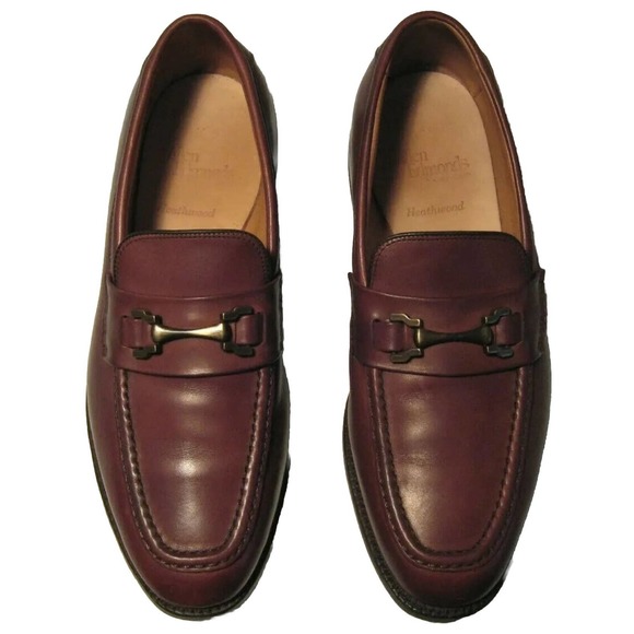 ALLEN EDMONDS Heathwood Brown Leather Horsebit Loafers Shoes Mens 9 Fast Ship main image 9